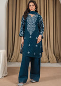 Navy blue 3-pcs stitched