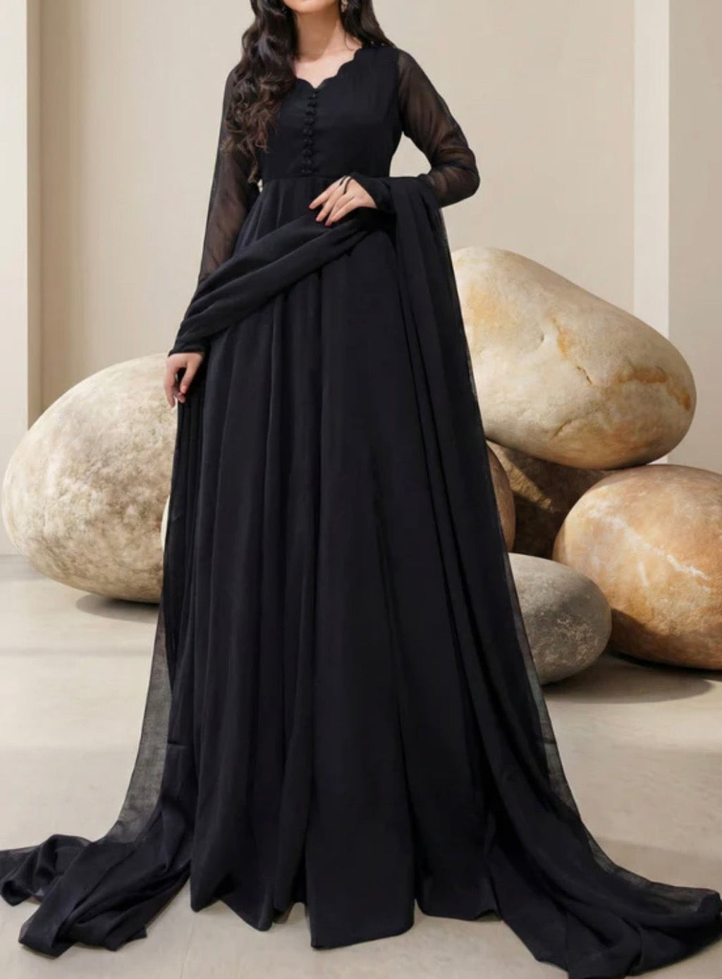 Black anarkali