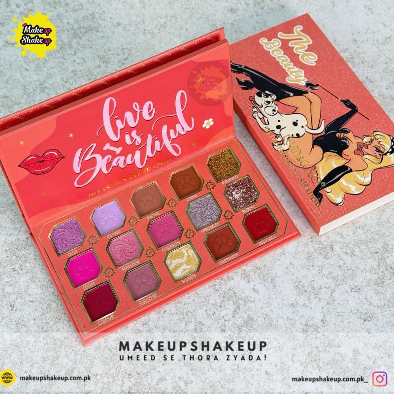 Kevin & Coco The Beauty  Book Eyeshade Palette ( 30 Colors ) - Orange